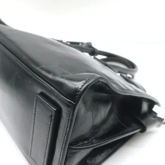 Saint Laurent Baby Sac de Jour Souple Tote Black Moroder Leather Crossbody Bag
